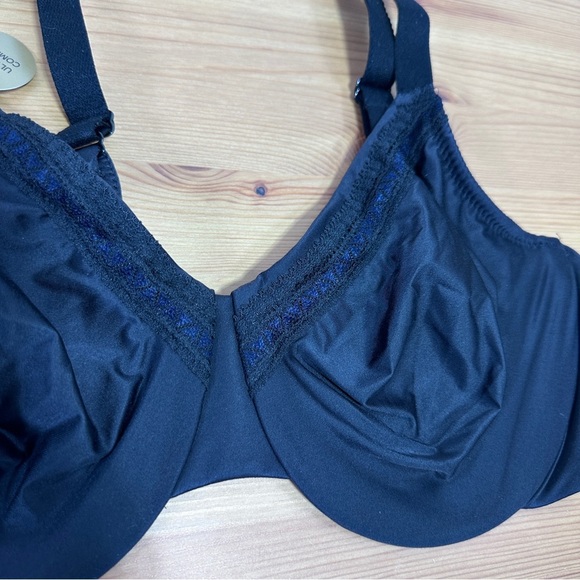 Wacoal Underwire Bra with Navy Trim | Breathable Lift | Size 34D | NWOT - Picture 5 of 5